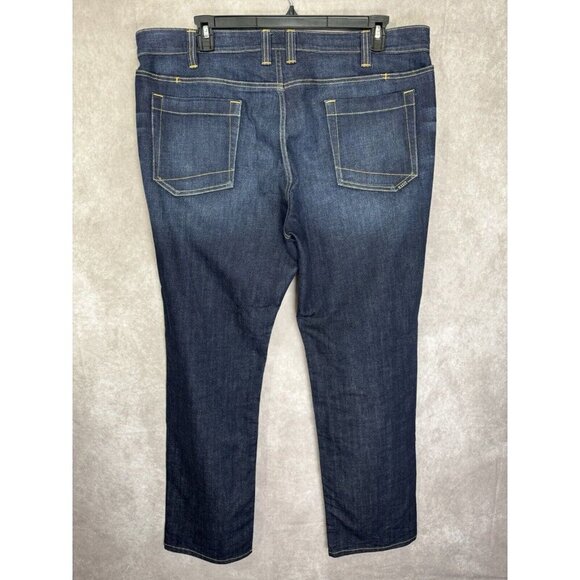 5.11 Tactical Jeans Mens 40x34 Blue Defender Flex Regular Dark Wash Straight EUC - Picture 4 of 10